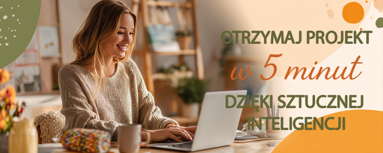 Otrzymaj projekt ze swoimi danymi w ciągu 5 min !